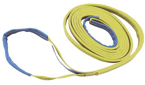 KERBL works Hebeband, Hebegurt, gelb, 2m, 3t/6t, DIN EN 1492-1 | PES, Tragfähigkeit 3 t direkt und 6 t umgelegt, GS-geprüft für Bau, Transport und Landwirtschaft, Hebsschlinge
