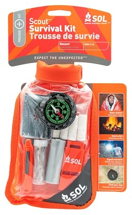 survive outdoors longer Scout Survival Kit, rot, Einheitsgröße