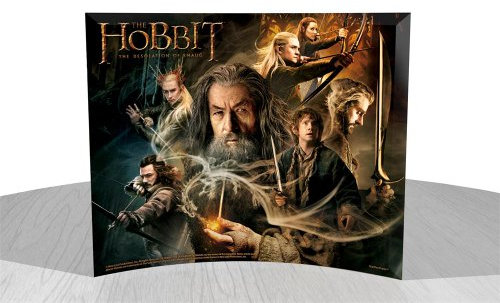 Film Cells Hobbit Smaug Einöde StarFire Prints gebogenes Glas