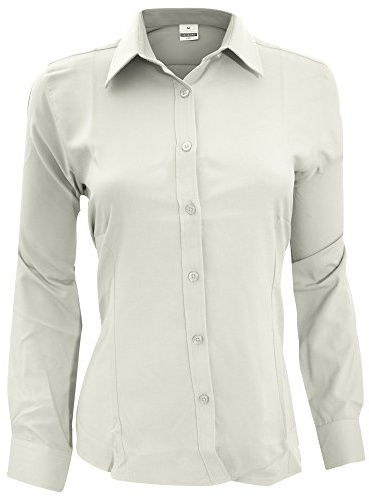 Henbury Women's Long Sleeve Anti-Bacterial Formal Button Work Shirt