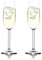 2 Sektkelche Personalisierte Champagnergläser als Geld-Geschenk-Idee für das Brautpaar zur Silberhochzeit, Gold und Diamanten-Hochzeit Proseccogläser mit Gravur als Tischdeko und Gastgeschenke