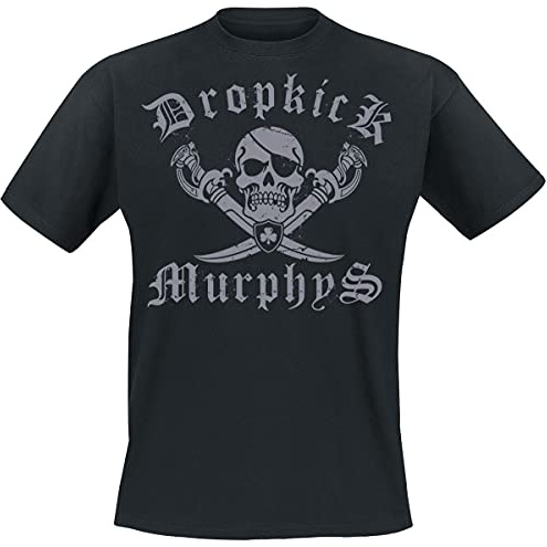 Dropkick Murphys Jolly Roger Männer T-Shirt schwarz Band-Merch, Bands