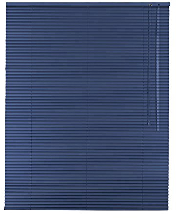 Original Easy-Shadow Aluminium Jalousie Jalousette Breite 160 x 180 cm Höhe in Farbe blau - Bedienseite rechts - Fensterjalousie Jalousien Alu-Jalousien Alu-Jalousetten Fenster Rollo Lamellenbreite 25 mm Lamellen / Maßanfertigung
