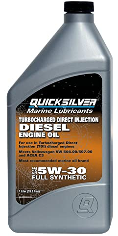 Quicksilver 8M0089690 Vollsynthetisches TDI Dieselmotoröl – 5W30 – 1 Liter