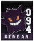 Pokemon Gengar 094 Violet Stripe Violet Portefeuille