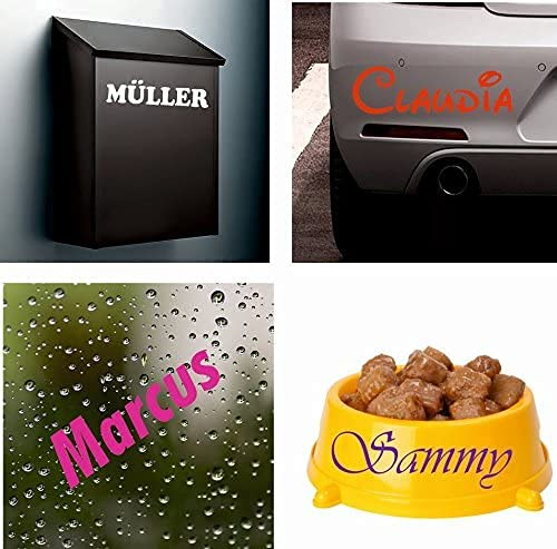 myrockshirt 1xNamensaufkleber Pepe Name Wunschname Aufkleber UV & wasserfest Schriftart wählbar, Namen Sticker, Namensetiketten,Namensaufkleber,+Estrellina-Glücksaufkleber