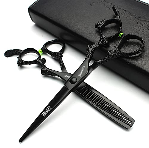 Friseur professionelle 6Zoll-7Zoll-8Zoll-9Zoll-High-End-JP440c Friseur Schere Anzug Frisur Stil Frisur Werkzeuge haarschere set (scissors set) (6-Zoll 2PC-D)