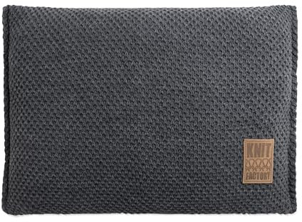 KNIT FACTORY - Lynn Kissen - Anthrazit - 60x40 cm