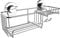 Britten & James Shower Tidy with Soap Holder Suction Fit Rust Proof Stainless Steel