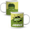 LolaPix Taza Superhéroes Personalizada con Nombre. Plástico. Vuelta al cole. Varios Diseños y Colores Interior. Verde