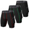 ZENGVEE Lot de 3 Shorts de Compression pour Hommes Short de Course à Pied Cool Dry avec Poches latérales pour la Course, l'entraînement, l'entraînement, la Gym(1011-3Black-L)