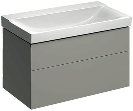 Geberit Xeno 2 Waschtischunterschrank 880x530x462mm, 2 Schubladen, 500.509.00.1, Farbe: weiß/lackiert hochglänzend