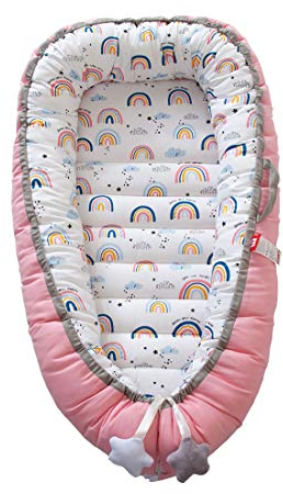 DorkasDE Babynest Kuschelnest Matratze im Bett Faltbett Babybett Reisebett