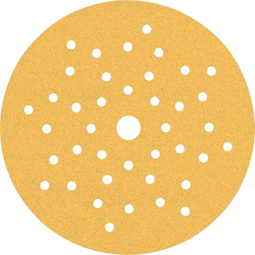 Bosch EXPERT C470 Schleifscheibe, 125mm, K100, Multilochung, 50-tlg. | für Farbe auf Holz, Hartholz, Körnung 100, Professional Zubehör Exzenterschleifer, Schwingschleifer