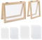 WANDIC, Kit per la creazione di Carta, Set di Carta Include Cornice in Legno per la Fabbricazione di Carta, Panno per la Fabbricazione di Carta, Maglie per Fai da Te