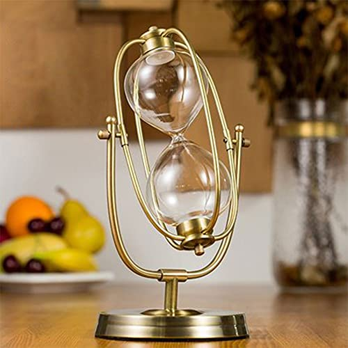 HDDH Metal Hourglass Empty Hourglass Homemade Hourglass Empty Bottle Timer Creative Study Living Room Office Desktop Decoration Self-installed Hourglass Timer That Can Be Filled With Sand