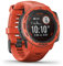 Garmin Instinct Solar, Reloj inteligente con GPS resistente al agua, función de carga solar, funciones deportivas, pulsioximetría y notificaciones del smartphone, Rojo (Reacondicionado)