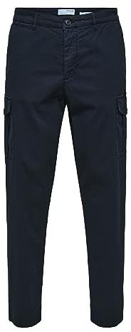 SELECTED HOMME Herren Slhslimtapered-wick 172 Cargo W Noos Hose, Dark Sapphire, 32W / 32L EU