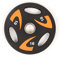 Phoenix Fitness Olympic Weight Plate - Rubber Coated Tri Grip Radial Plate for Weight & Strength Training - Great for Barbell & Dumbbell Bars - Ideal for Home, Gym & Studio - Sold as Singles, 10kg