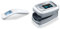 Thermomètre clinique Beurer FT 90, thermomètre clinique infrarouge numérique sans contact, avec pile & PO 30 - Oxymètre de pouls digital, 61 x 36 x 32 mm, 57 gr, blanc et argent