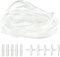 LAMXD 10 m morbido standard ossigeno Airline tubatura con 10 connettori PZ, 4 x 6 mm trasparente acquario tubo di linea aria accessori pompa di aria per acquari