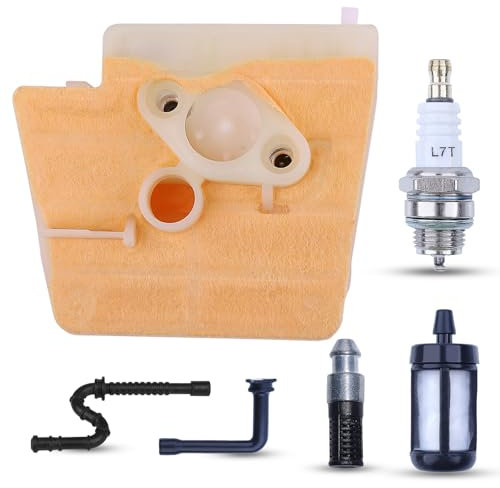 Atunee Filtro Aria Tune Up Kit per Stihl 024 026 MS240 MS260 MS260C Motoseghe con Filtro Carburante/Olio Candela Sostituire Parte 11211201618