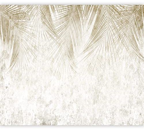 murando Fototapete Palmenblätter 350x256 cm Vlies Tapeten Wandtapete XXL Moderne Wanddeko Design Wand Dekoration Wohnzimmer Schlafzimmer Büro Natur Betonoptik Botanik b-A-10322-a-a