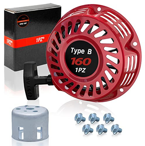 1PZ FPB-16C Arranque de retroceso con taza tipo B reemplazo para Honda Gx120 Gx160 Gx200 4hp 5.5hp 6.5hp Generador Motor Lanzador de arranque de recordatorio Arranque Tirar Tirar Start Recoil