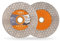 Lame per sega diamantata BGTEC, disco da taglio da 115 mm per piastrelle in ceramica, gres porcellanato, marmo, pietra artificiale, esagono bilaterale, 2 pz.