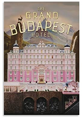 BBZL The Grand Budapest Hotelposter auf Leinwand, Kunst, dekorativer Gemälde, Bild, Druck, moderne Familie, Jungen, Mädchen, Schlafzimmer, Wohnzimmer, Dekoration, Wanddekoration, Poster, 30 x 45 cm