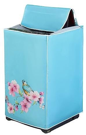 Odot Funda Lavadora de Carga Superior Funda, Lavadora Exterior Impermeable con Cremallera para Lavadora y Secadora de Carga Superior (Azul,S Capacidad ~ 7KG)
