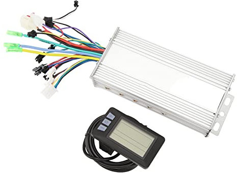 BOLORAMO Fahrrad-Controller-Umrüstsatz, Fahrradmotor-Controller, gerilltes Gehäuse, Unterspannungsschutz, Gute Wärmeableitung, 1000 W, mit Anzeigefeld für DIY-Modifikation