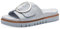 Tamaris COMFORT Damen Pantoletten aus Leder Elegant, Blau (Sky), 37 EU