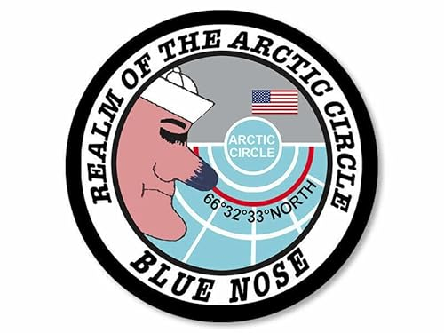 WildeBabsKLBT 11cm Hochwertiger Auto-Aufkleber Sticker Decal Autoaufkleber Aufkleber-Folie Wetterfest Navy Realm of The Arctic Circle Blue Nose F1543