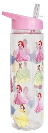 Avengers Water Bottle - BPA Free, 650ml Sipper, Marvel Superhero Spiderman Disey Princess Design (Disney Princess Bottle)