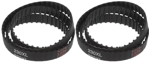sourcing map 2 Stück 230XL 037 Zahnriemen 115 Zähne Gummi Zahnriemen 0,37 Breite 0,20 Steigung Gummizahnriemen Keilriemen Industrie Antriebsriemen Mechanische Ersatzriemen