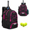LARIPOP Tennistasche, Tennisrucksack für Damen und Herren, 2 Schläger mit separatem Schuhfach für Pickleball-Tennis-Badmintonschläger