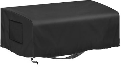 Kovshuiwe Housse de protection pour plancha, bâche en polyester imperméable avec bande élastique, coupe-vent, résistante aux UV, indéchirable, Oxford 600D, 56 x 50 x 20 cm
