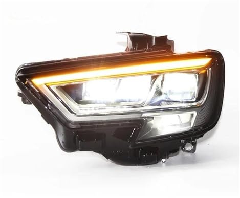 Scheinwerfer Satz passend Scheinwerfer Ersatz Für Audi Für A3 Scheinwerfer 2017-2020 S3 Alle DRL Gelbe Blinker Kopf Lampen Xenon Strahl auto Montage (Größe: Halogen)