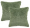 ZOLLNER Kopfkissenbezug mit Reißverschluss 2-teilig 100% Polyester, 40x40 cm, Grün