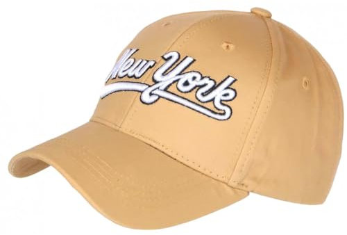 Hip Hop Honour Baseballkappe NY Beige Vintage Baumwolle Klasse Bronxa Baseball – Herren, beige, Einheitsgröße