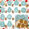 LPAMABA 12 Stampini per Biscotti Natalizi 3D Formine per Biscotti di Natale Timbri per Biscotti Natalizi a Forma di Babbo Natale, Fiocchi di Neve, Alci, Albero di Natale, Campanelli, Calzini (Blu)