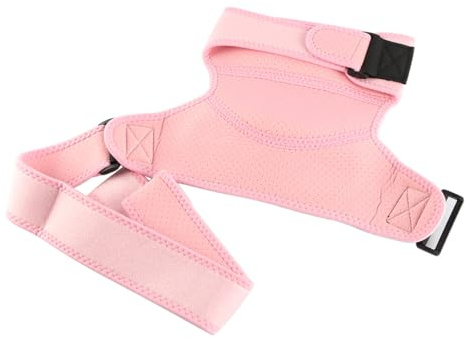 Namvo Schulterstütze für Damen, verstellbare Schulterstütze, atmungsaktive Armschlinge für die Schulter, passt sowohl rechts als auch links, Armumfang 35 cm, Rosa