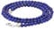 Lebensquelle Plus Edelstein Kugelkette + 925 Silber Verschluss | Ø 4mm Kugeln Karabinerverschluss 45cm lang | Hochwertige Kette (Lapislazuli)