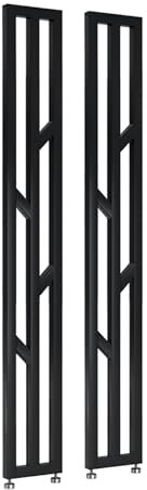 Elitix Paravent Raumteiler Sichtschutzpfosten 50 60 70 80 100 120 140 160 180 200 220 240 250 cm Hoch, Freistehende Raumteiler mit Standfuß, Einfach zu Montieren & zu Demontieren(Black,80cm(2.6ft))
