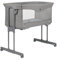 Bebeconfort Amara, Beistellbett Baby, 0– 6 Monate, 0–9 kg, Co-Sleeper, 2-in-1 Beistellbett & Stubenwagen, in 3 Sek kompakt zusammenklappbar, einfach zu bewegen, praktische Reisetasche, Tinted Grey