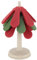 Ejoyous Untersetzer für heiße Gerichte, Weihnachtsbaum-Untersetzer, faltbare Silikon-Anti-Verbrühungsmatte, hitzebeständige Untersetzer für Teekanne, Pfannen, Schüssel, Küchendekoration und Zubehör