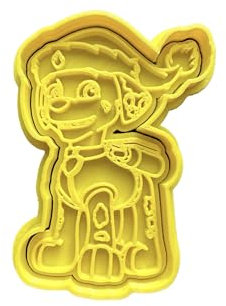 The Cookie Cutter Hub Cortador de galletas de la Patrulla Canina de Navidad Marshall y relieve a juego para galletas, galletas, decoración de arcilla para hornear