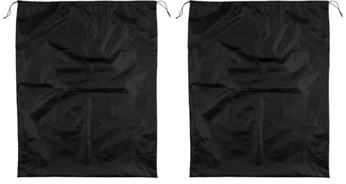 Paquete De 2 Bolsas Negras con Cordón, Bolsa De Almacenamiento De Gran Capacidad, Bolsa De Almacenamiento Impermeable, Bolsa para El Polvo, Bolsa De Almacenamiento para El Hogar