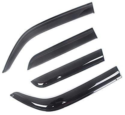 DZSJFGAIS Für Mercedes Für Benz E-Klasse W210 W211 W212 1996-2017 Auto Seitenfenster Visierschutz Vent Auto Schwarz Getönte Markisenunterstände Regenschutz Auto Windabweiser(03-09 Wagon)